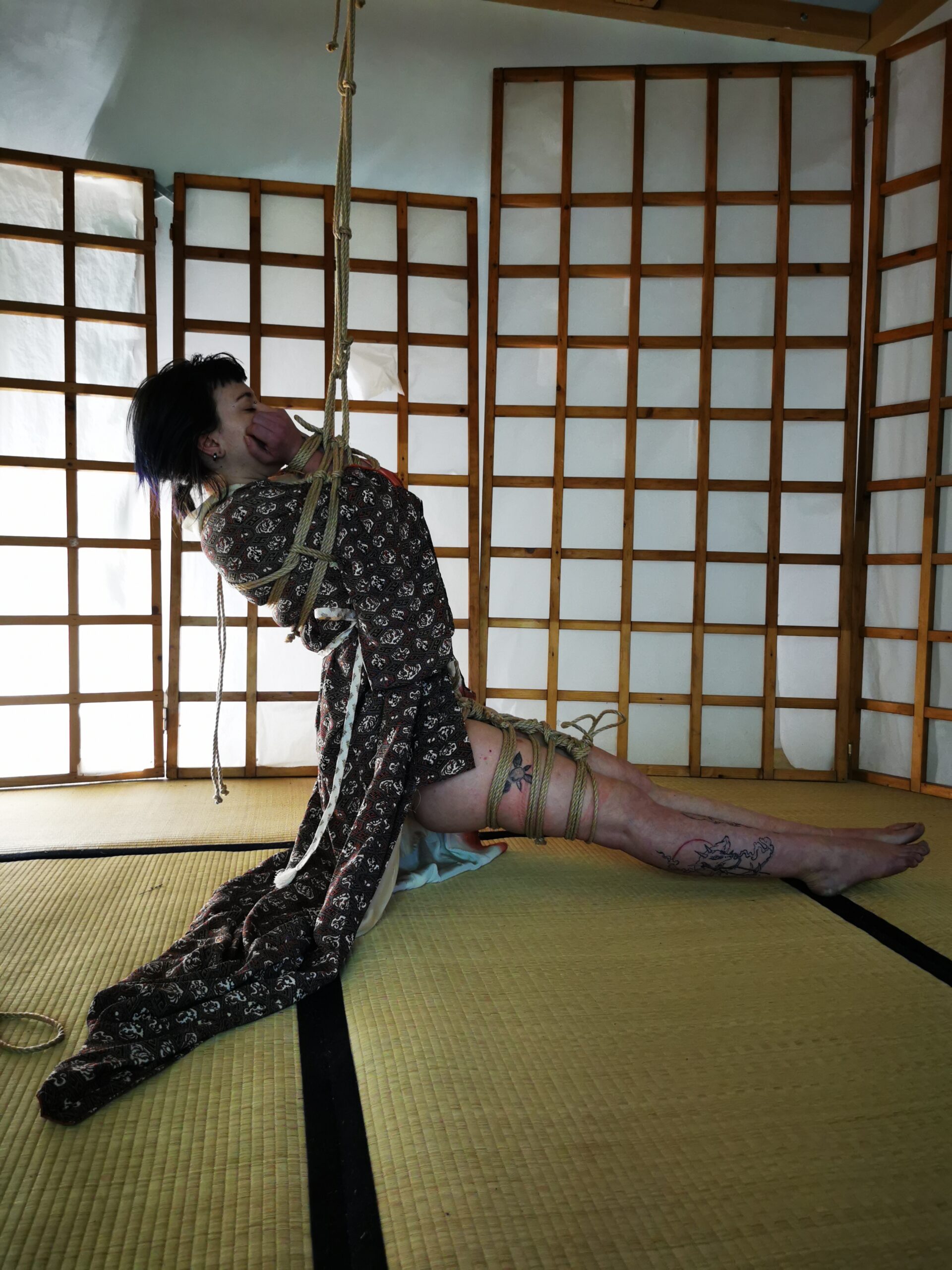 Shooting with Riri Kiwii Golden Kimono Edition. Al Koguma Dojo con Davide "MaestroBD" La Greca